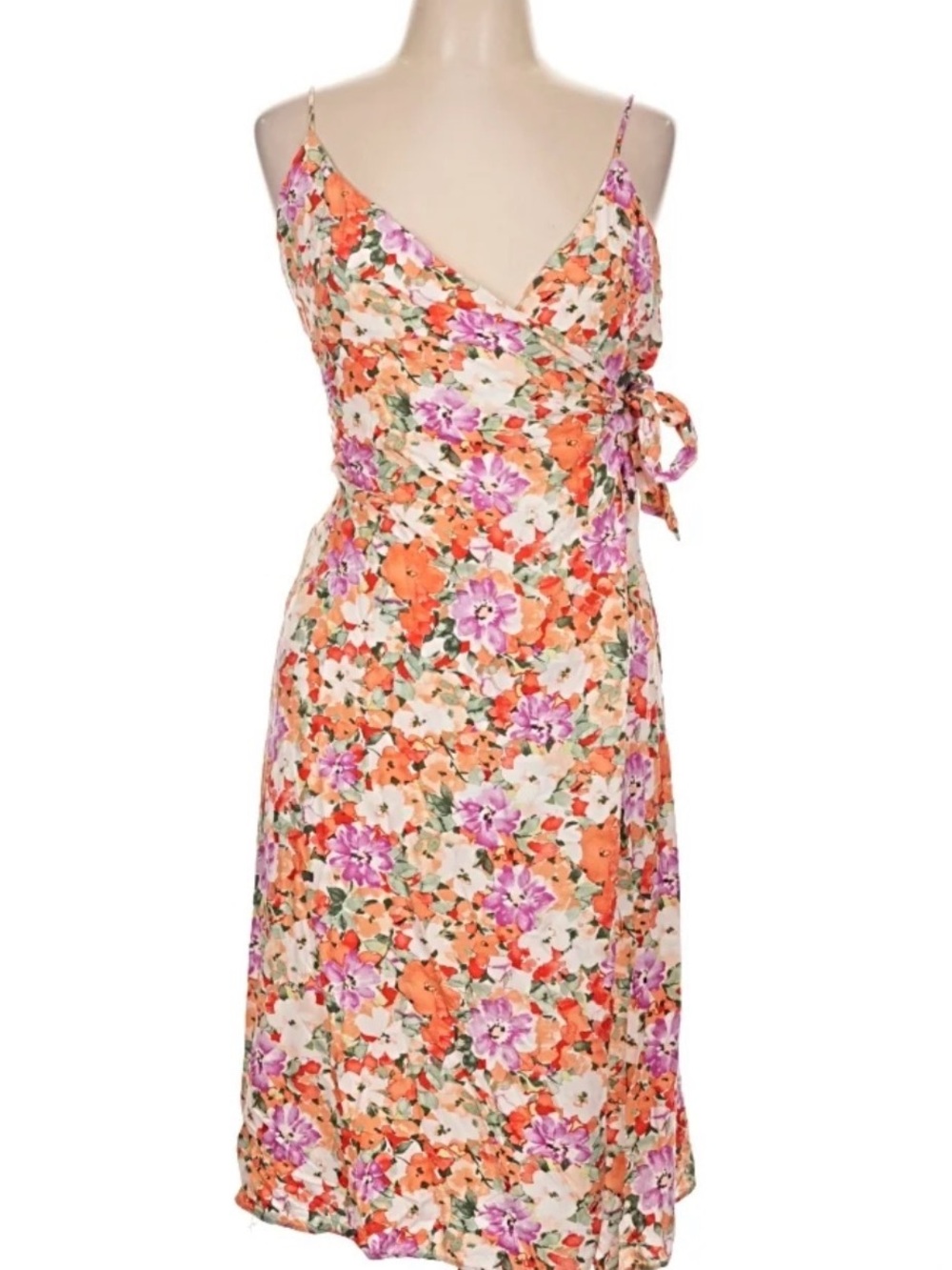 SAGE THE LABEL Floral Wrap Maxi Dress Size L New With Tags
